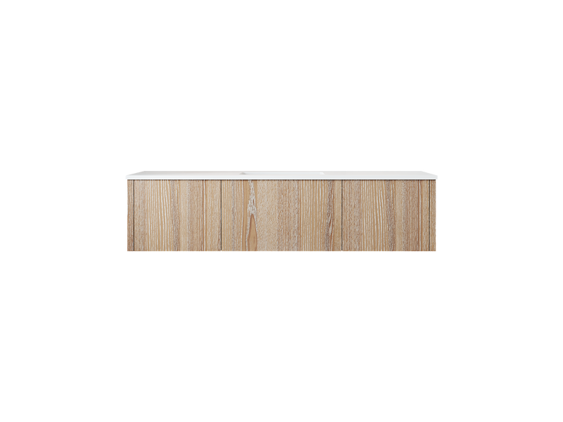 Laviva 313LGN-60CWG Legno 60" Single Sink Bathroom Vanity with VIVA Stone Solid Surface Countertop