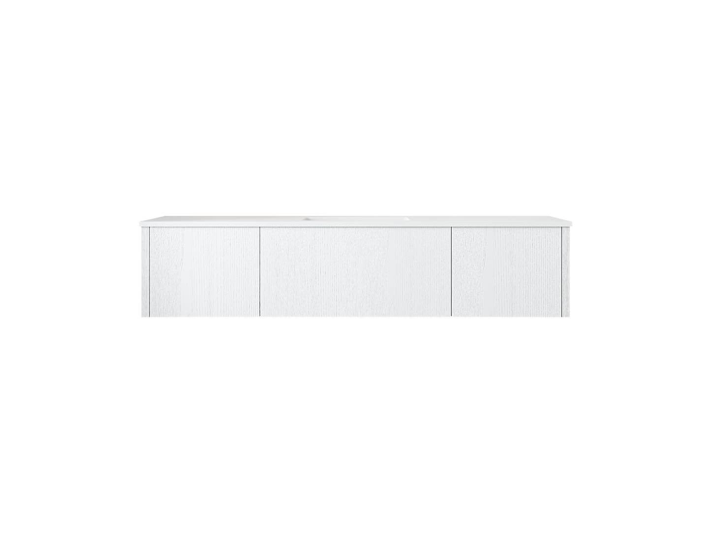 Laviva 313LGN-66AW Legno 66" Bathroom Vanity with VIVA Stone Solid Surface Countertop