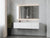 Laviva 313LGN-66AW Legno 66" Bathroom Vanity with VIVA Stone Solid Surface Countertop