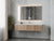 Laviva 313LGN-66WG Legno 66" Bathroom Vanity with VIVA Stone Solid Surface Countertop