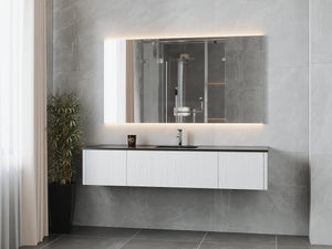 Laviva 313LGN-72CAW Legno 72" Single Sink Bathroom Vanity with VIVA Stone Solid Surface Countertop