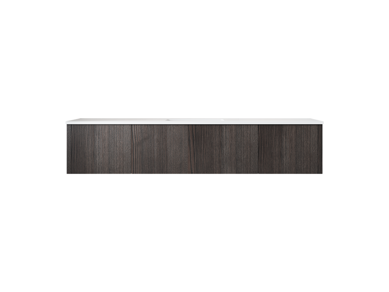 Laviva 313LGN-72CCR Legno 72" Single Sink Bathroom Vanity with VIVA Stone Solid Surface Countertop