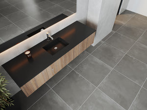 Laviva 313LGN-72CWG Legno 72" Single Sink Bathroom Vanity with VIVA Stone Solid Surface Countertop