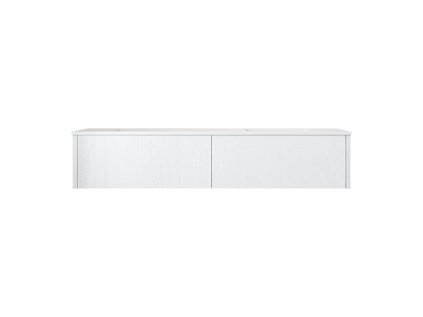 Laviva 313LGN-72DAW Legno 72" Double Sink Bathroom Vanity with VIVA Stone Solid Surface Countertop