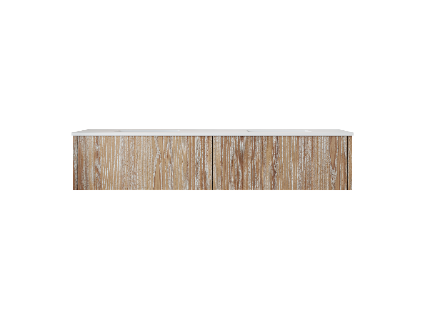 Laviva 313LGN-72DWG Legno 72" Double Sink Bathroom Vanity with VIVA Stone Solid Surface Countertop