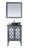 Laviva 313MKSH-24G Mediterraneo 24" Bathroom Vanity with Countertop