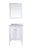 Laviva 313MKSH-24W Mediterraneo 24" Bathroom Vanity with Countertop