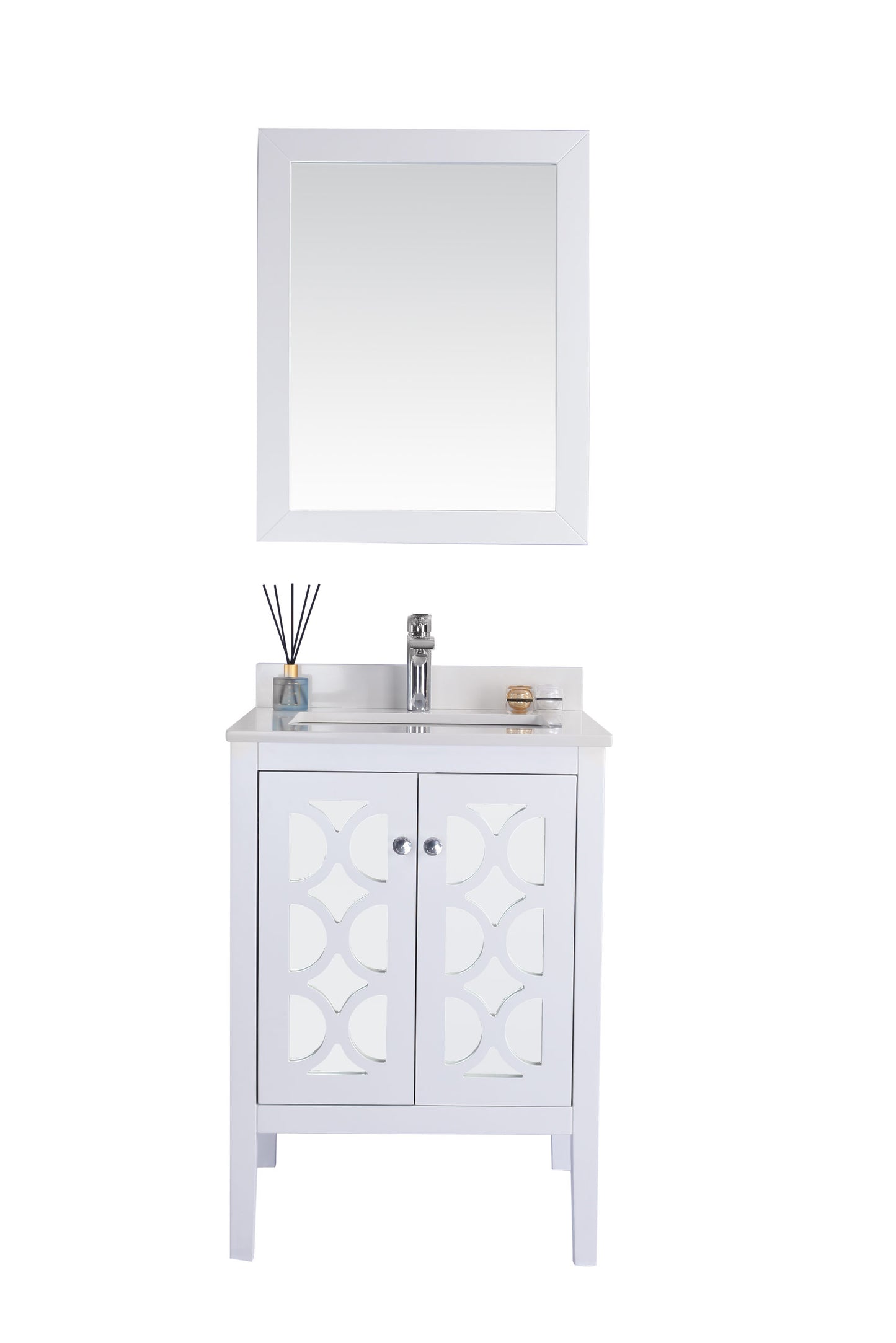 Laviva 313MKSH-24W Mediterraneo 24" Bathroom Vanity with Countertop