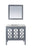 Laviva 313MKSH-36G Mediterraneo 36" Bathroom Vanity with Countertop