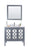 Laviva 313MKSH-36G Mediterraneo 36" Bathroom Vanity with Countertop