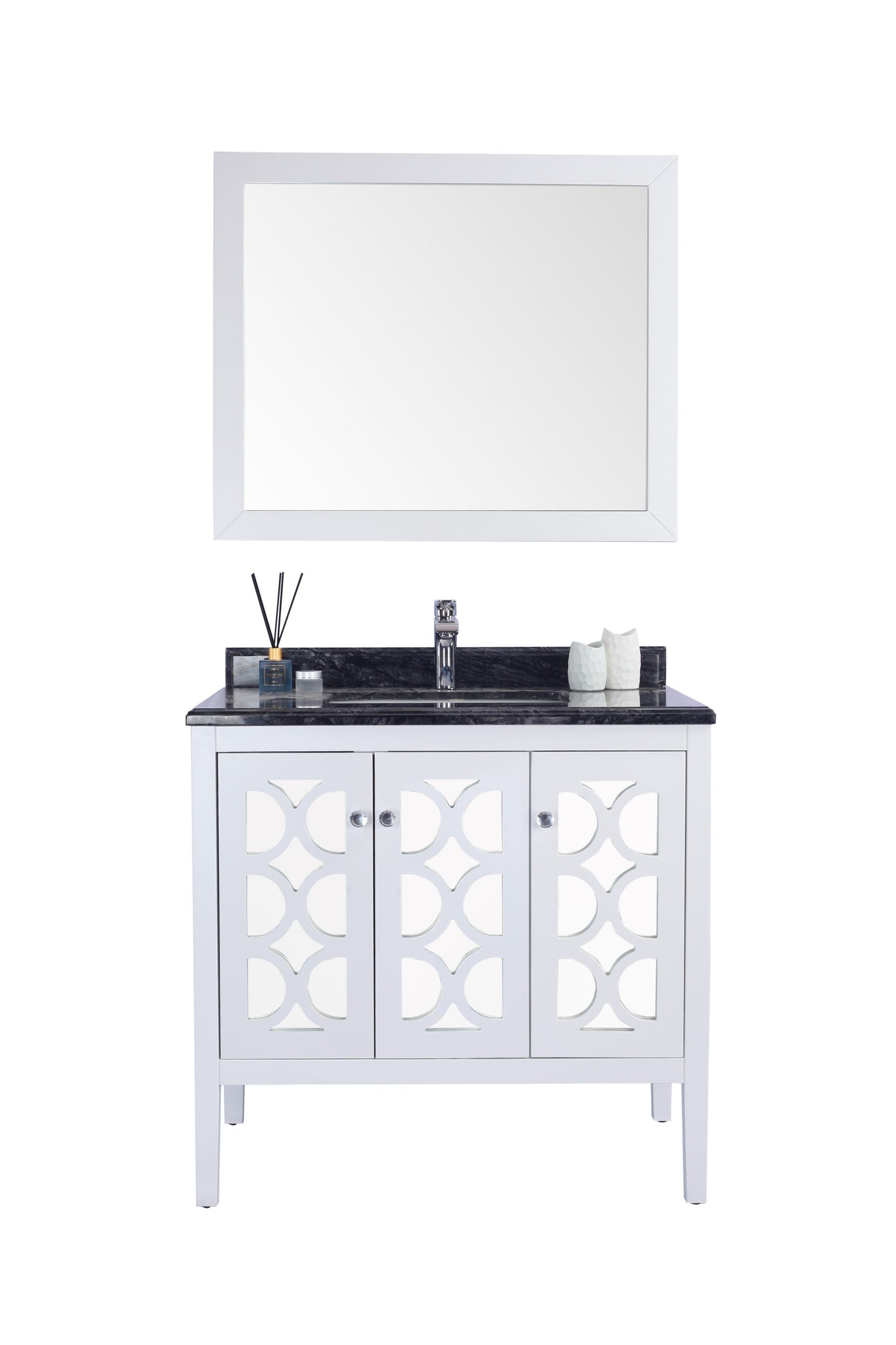 Laviva 313MKSH-36W Mediterraneo 36" Bathroom Vanity with Countertop