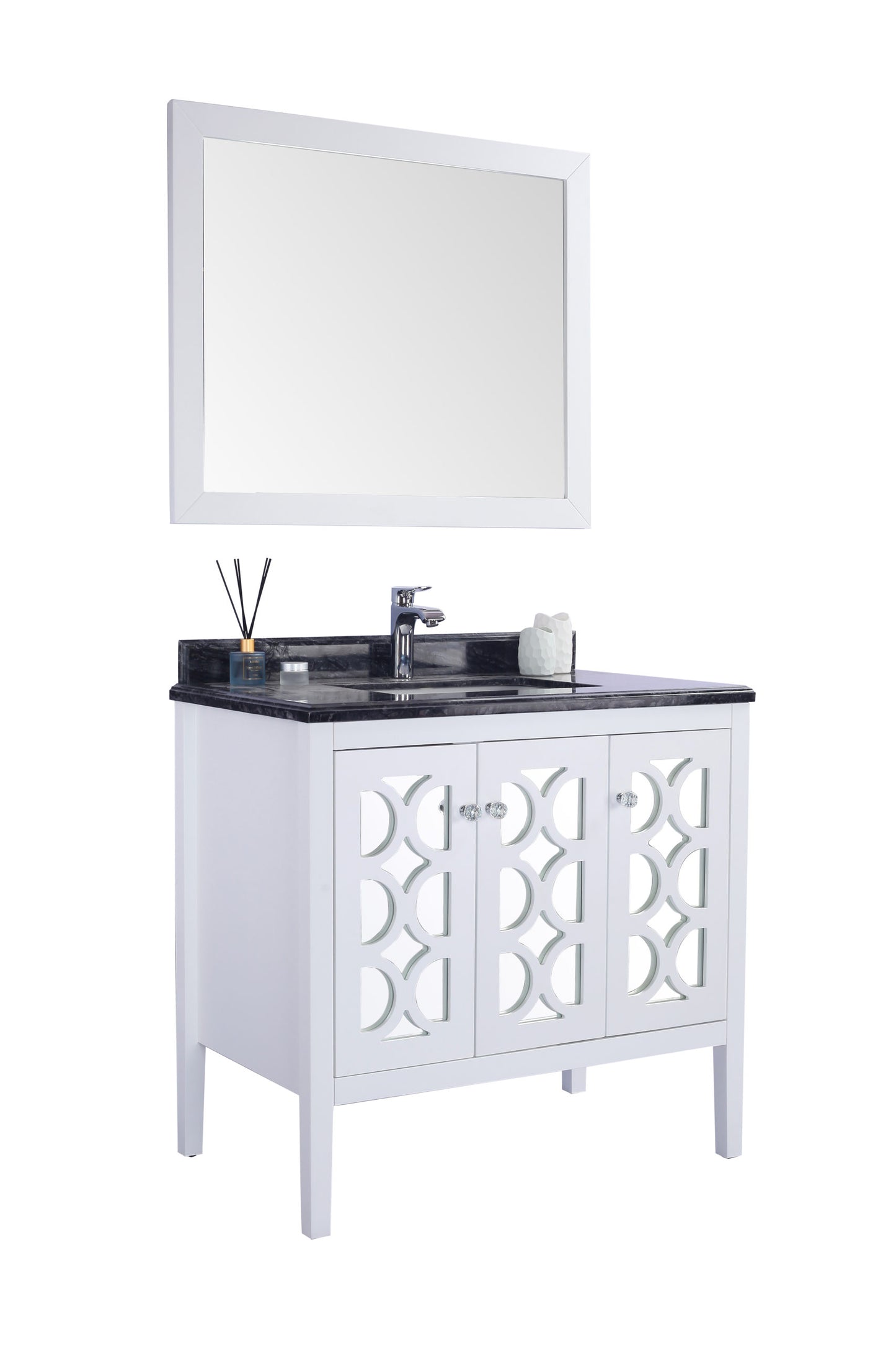 Laviva 313MKSH-36W Mediterraneo 36" Bathroom Vanity with Countertop