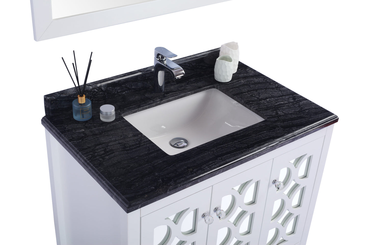 Laviva 313MKSH-36W Mediterraneo 36" Bathroom Vanity with Countertop