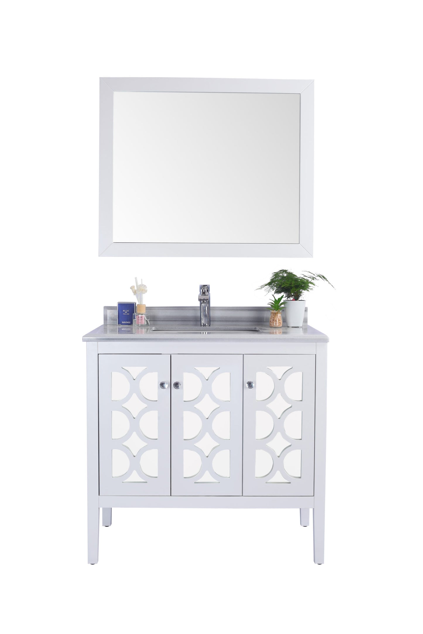 Laviva 313MKSH-36W Mediterraneo 36" Bathroom Vanity with Countertop