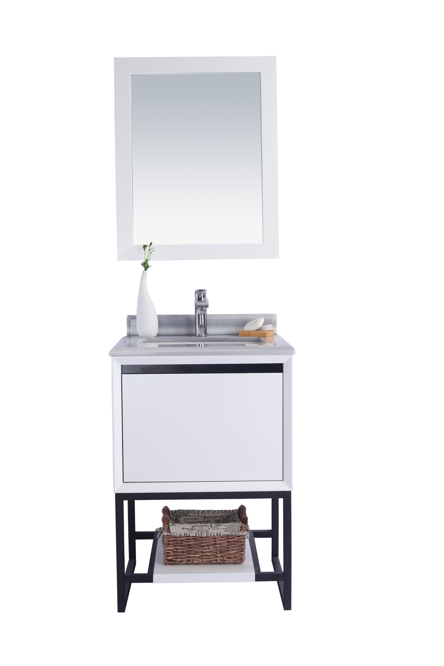 Laviva 313SMR-24W Alto 24" Bathroom Vanity with Countertop