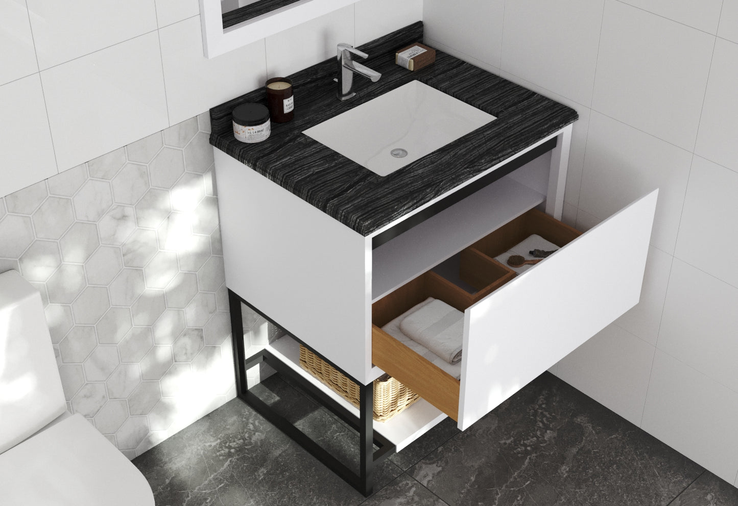 Laviva 313SMR-30W Alto 30" Bathroom Vanity with Countertop