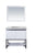 Laviva 313SMR-36W Alto 36" Bathroom Vanity with Countertop