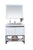 Laviva 313SMR-36W Alto 36" Bathroom Vanity with Countertop