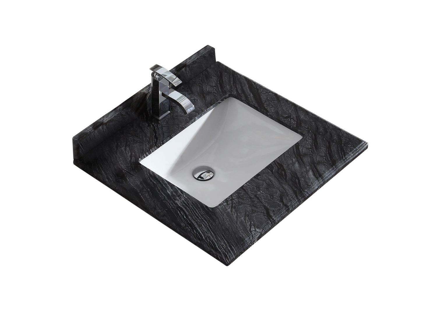 Laviva Forever Single Hole Countertop with Rectangular Ceramic Sink