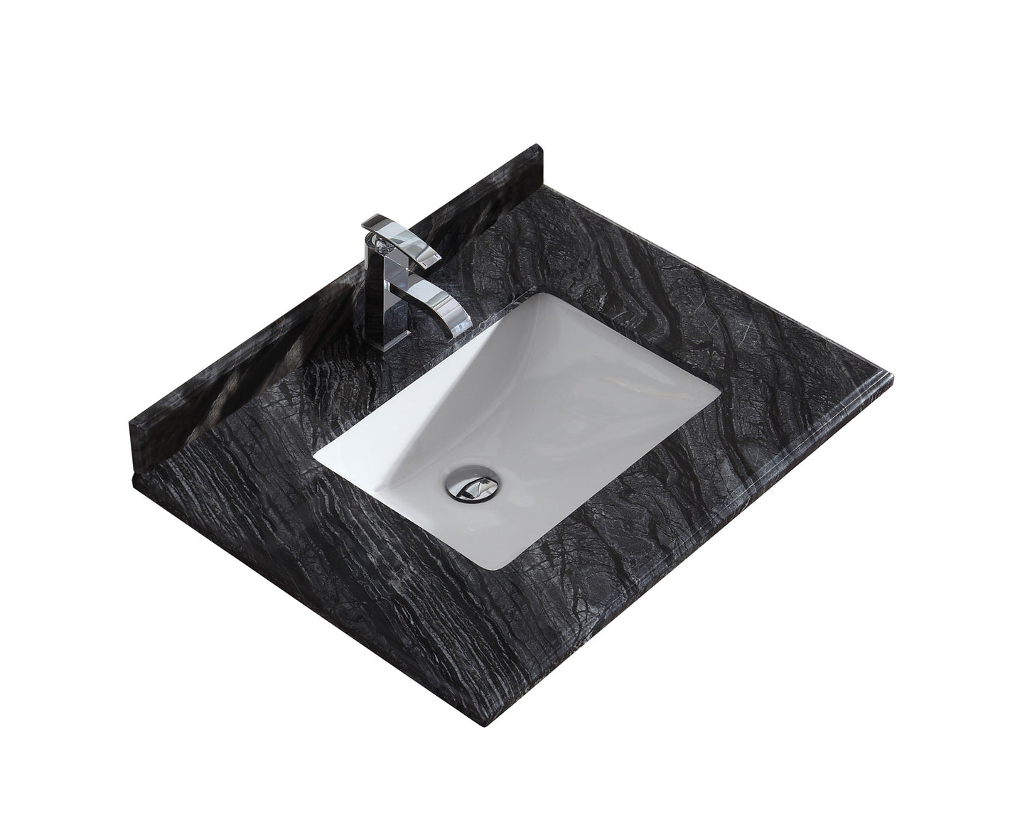 Laviva 313SQ1H-30 Forever 30" Single Hole Countertop with Rectangular Ceramic Sink