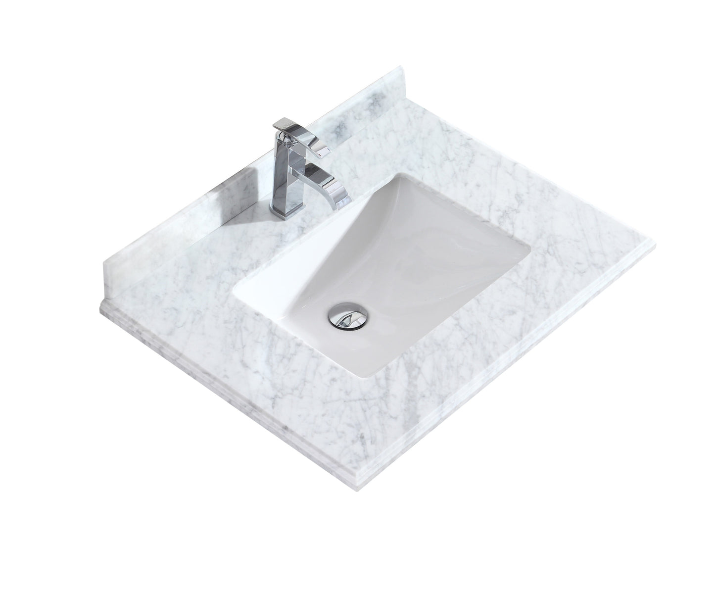 Laviva 313SQ1H-30 Forever 30" Single Hole Countertop with Rectangular Ceramic Sink