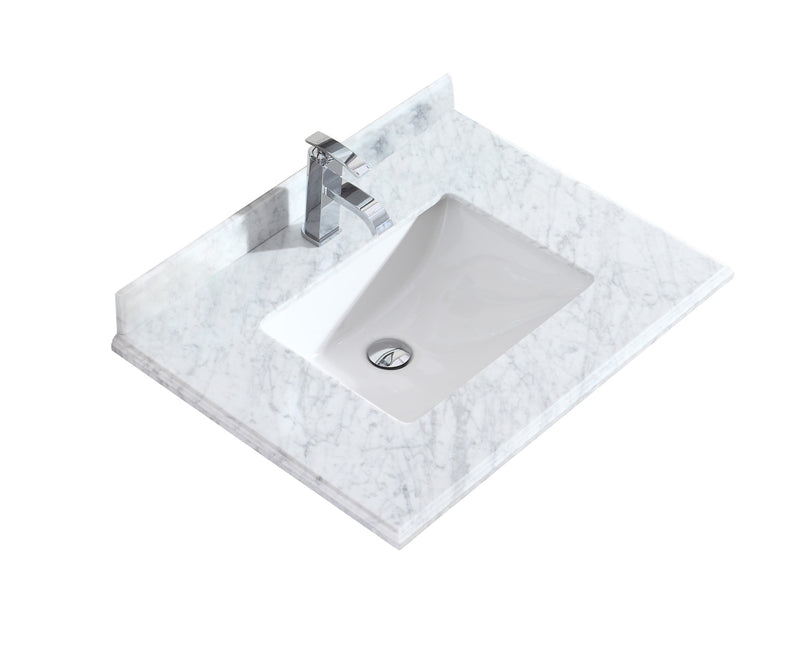 Laviva 313SQ1H-30 Forever 30" Single Hole Countertop with Rectangular Ceramic Sink