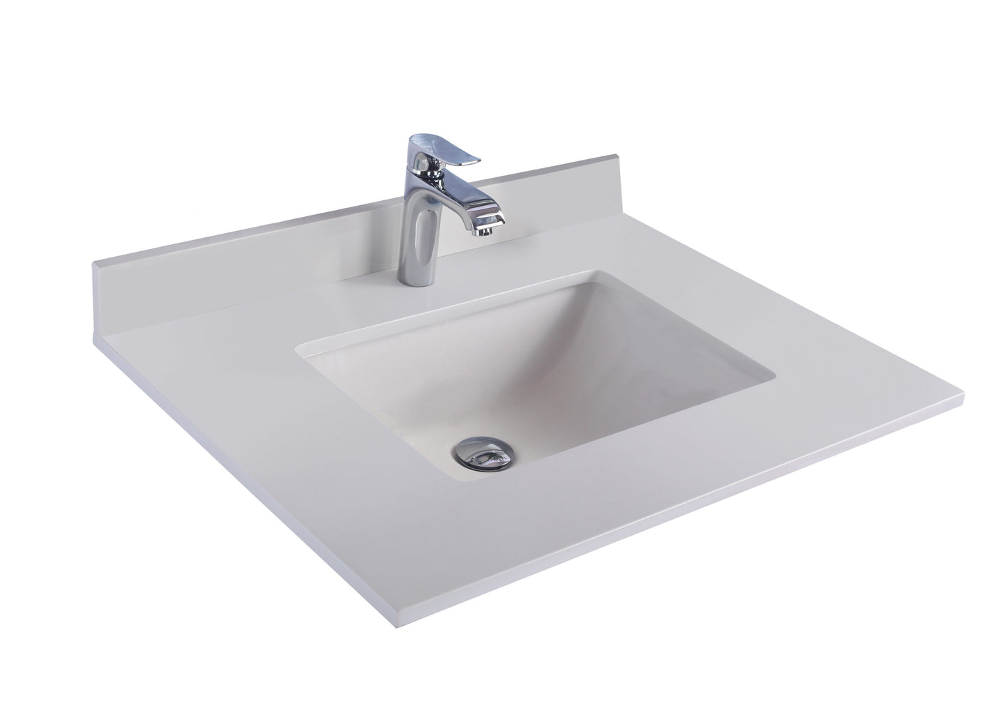 Laviva 313SQ1H-30 Forever 30" Single Hole Countertop with Rectangular Ceramic Sink