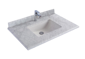 Laviva 313SQ1H-36 Forever 36" Single Hole Countertop with Rectangular Ceramic Sink