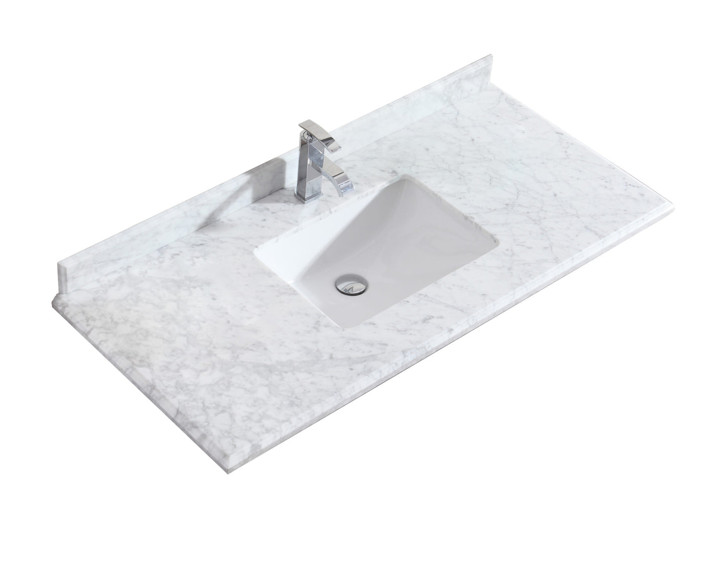 Laviva 313SQ1H-48 Forever 48" Single Hole Countertop with Rectangular Ceramic Sink