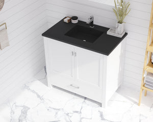 Laviva 313SQ1HSS-36 Forever VIVA Stone 36" Solid Surface Countertop with Integrated Sink