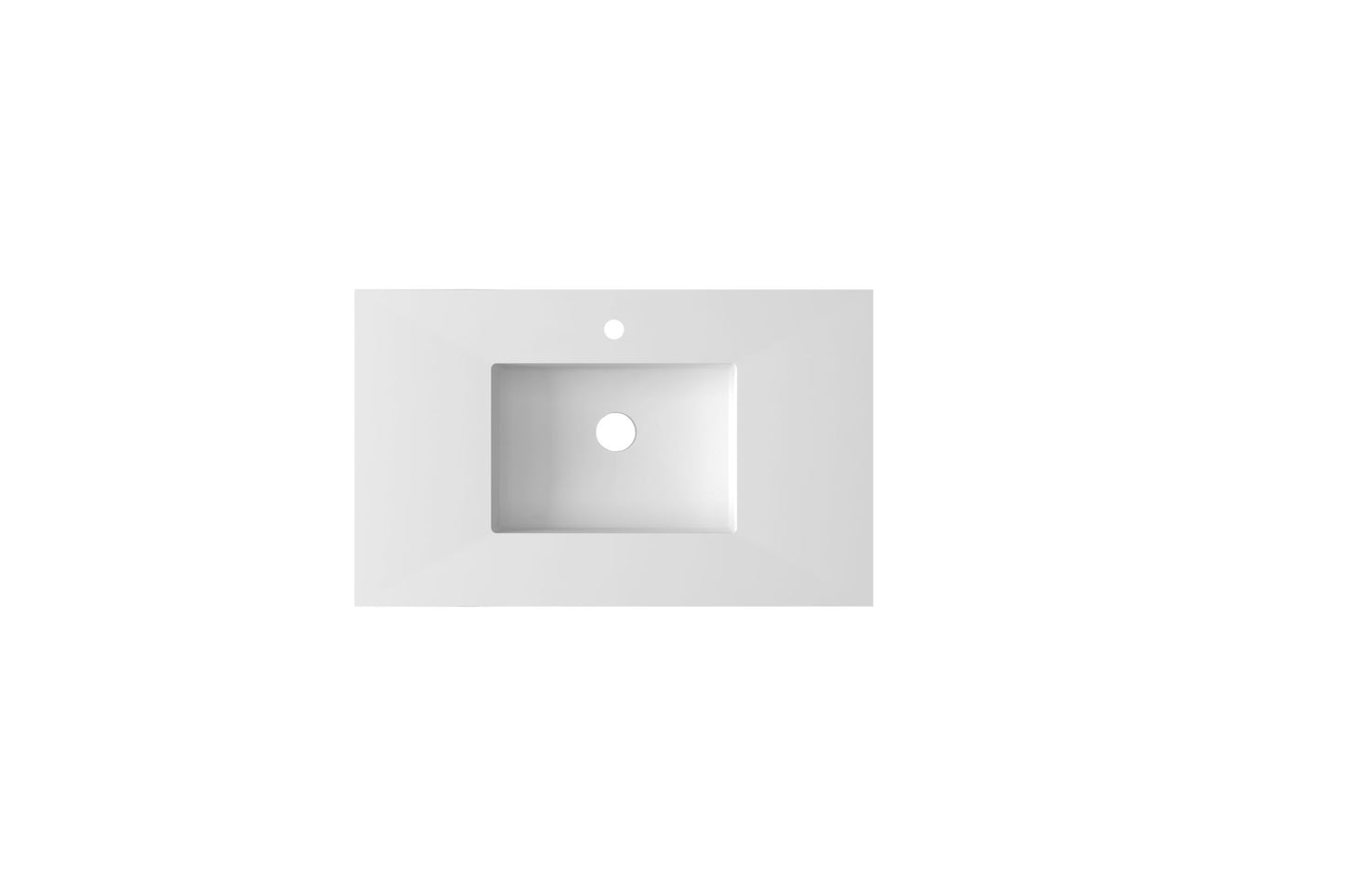 Laviva 313SQ1HSS-36 Forever VIVA Stone 36" Solid Surface Countertop with Integrated Sink