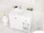 Laviva 313SQ1HSS-36L-MW Forever VIVA Stone 36" Solid Surface Countertop with Left Offset Integrated Sink