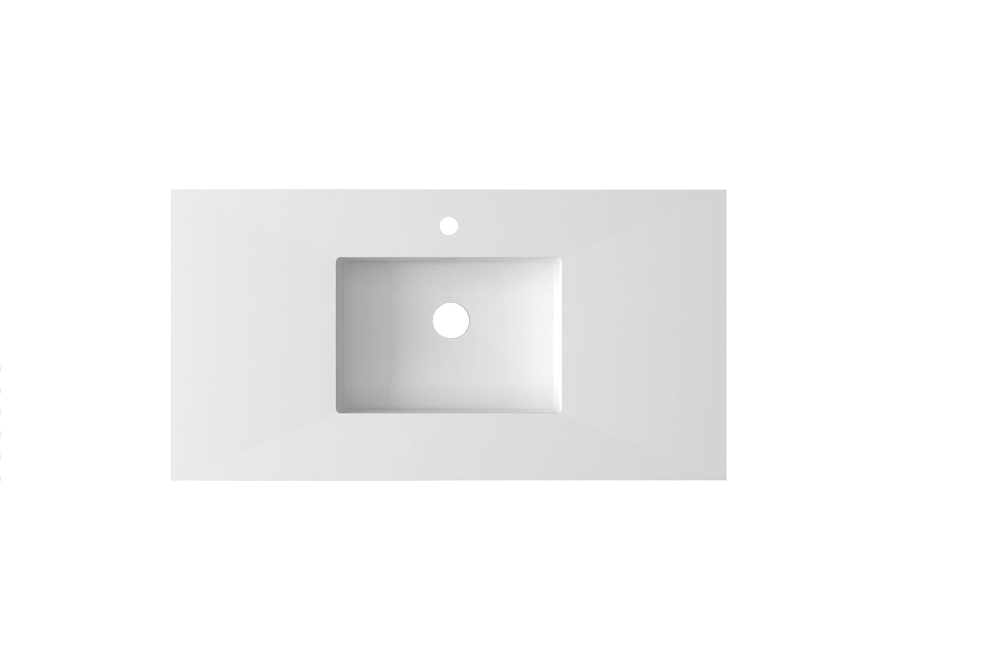 Laviva 313SQ1HSS-42 Forever VIVA Stone 42" Solid Surface Countertop with Integrated Sink