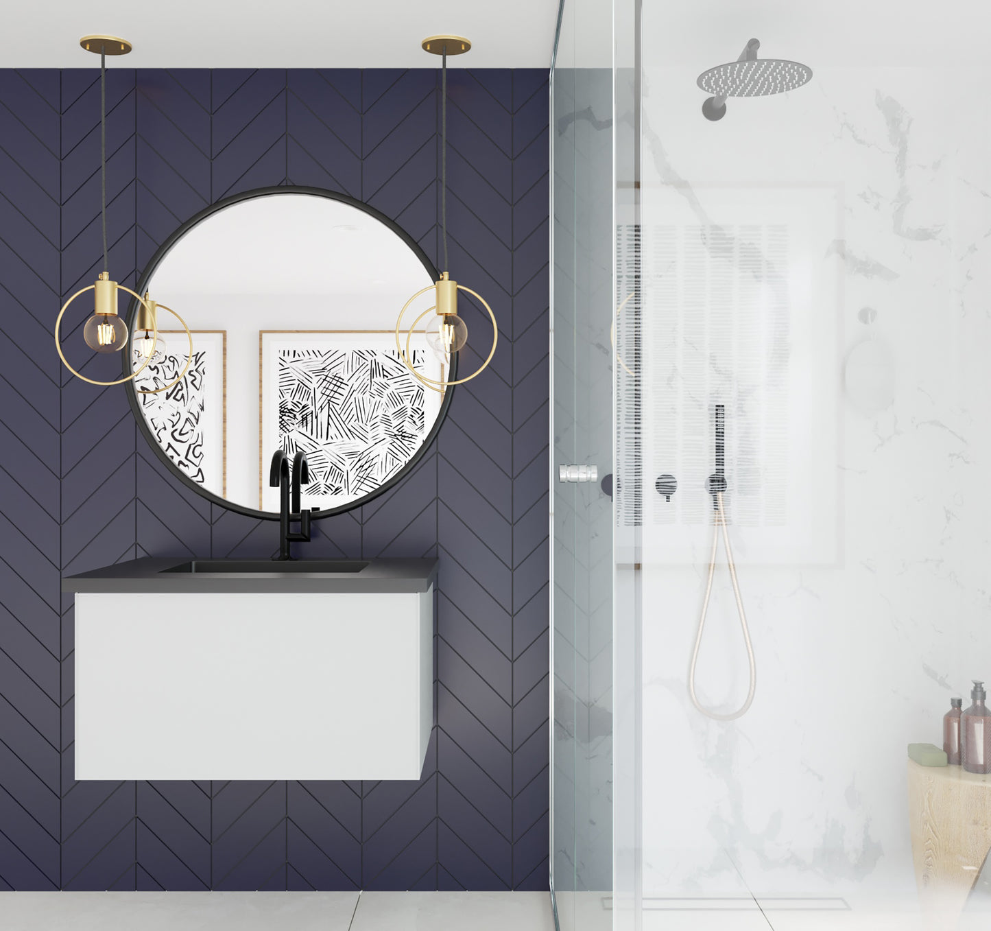 Laviva 313VTR-30 Vitri 30" Wall Hung Bathroom Vanity Cabinet