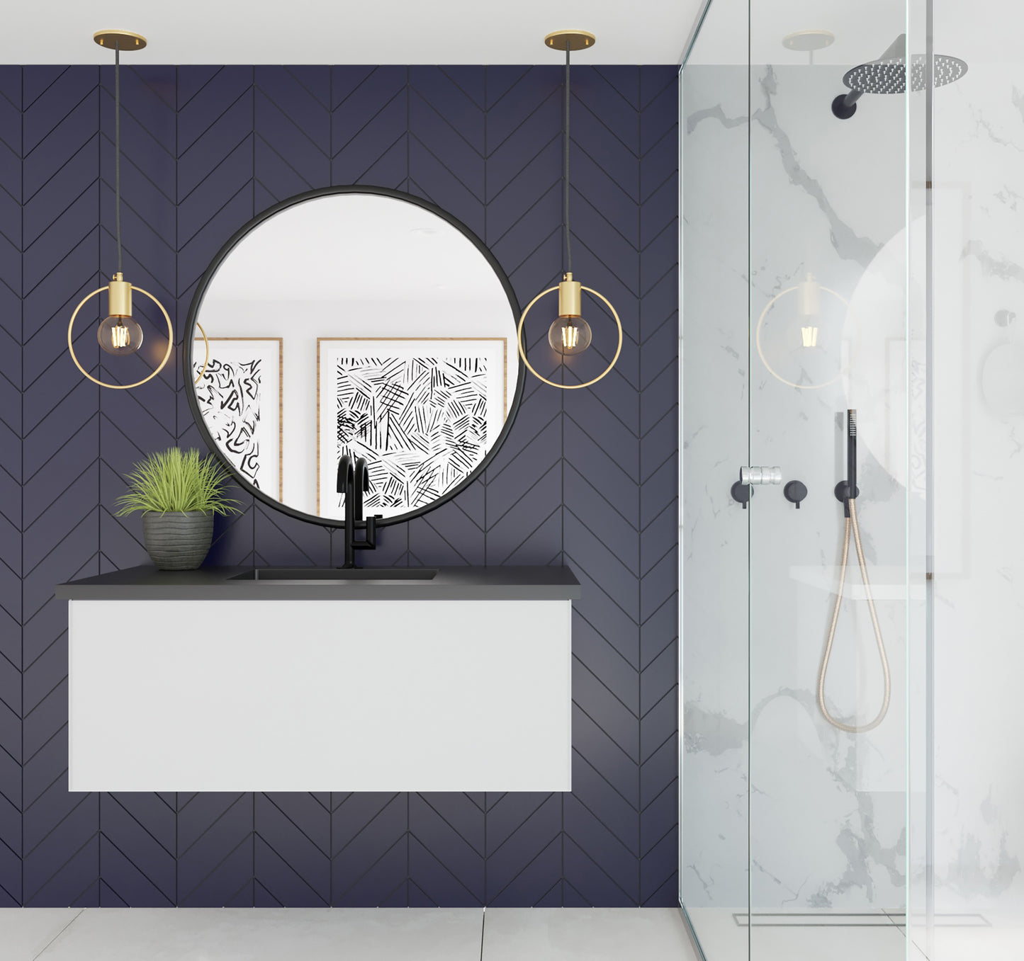Laviva 313VTR-42 Vitri 42" Wall Hung Bathroom Vanity Cabinet