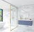 Laviva 313VTR-48NB Vitri 48" Bathroom Vanity with VIVA Stone Solid Surface Countertop