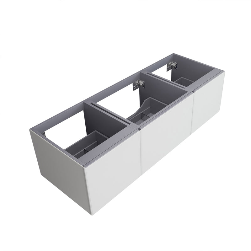 Laviva 313VTR-60C Vitri 60" Single Sink Wall Hung Bathroom Vanity Cabinet
