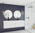 Laviva 313VTR-60DCW Vitri 60" Double Sink Bathroom Vanity with VIVA Stone Solid Surface Countertop