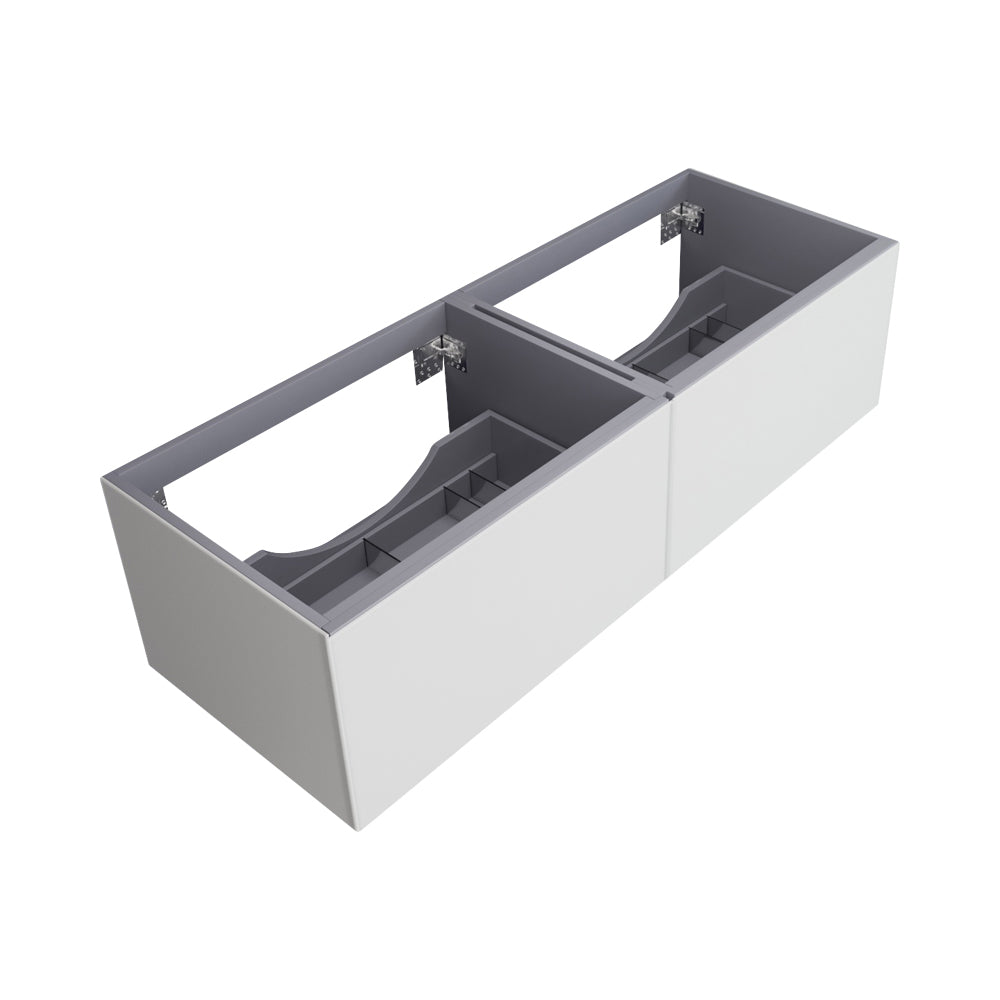 Laviva 313VTR-60D Vitri 60" Double Sink Wall Hung Bathroom Vanity Cabinet