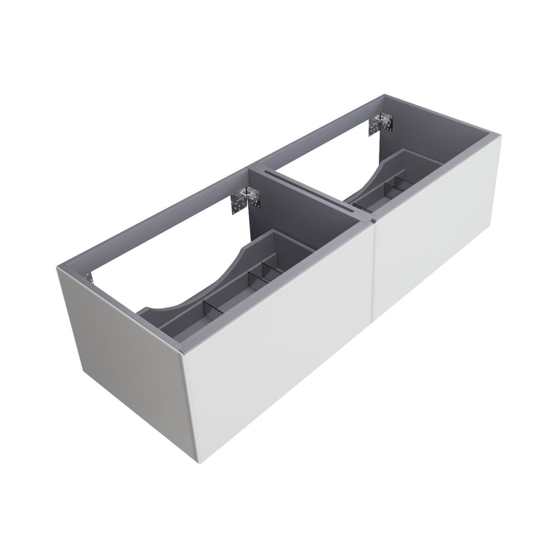 Laviva 313VTR-60D Vitri 60" Double Sink Wall Hung Bathroom Vanity Cabinet