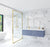 Laviva 313VTR-60DNB Vitri 60" Double Sink Bathroom Vanity with VIVA Stone Solid Surface Countertop