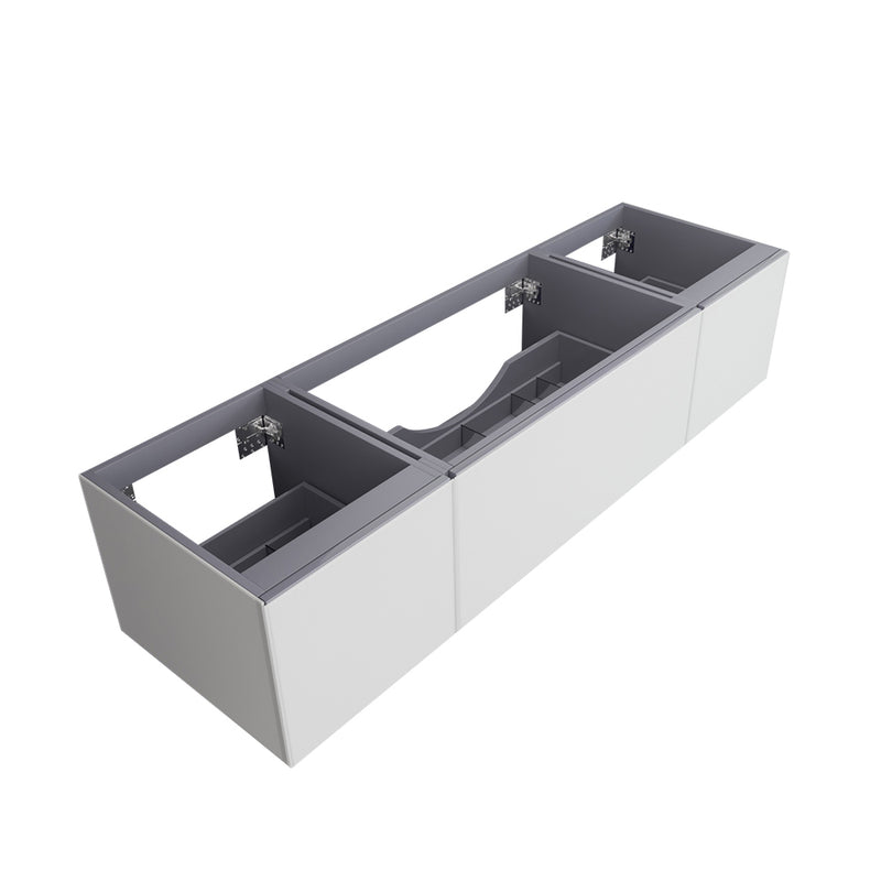 Laviva 313VTR-72C Vitri 72" Single Sink Wall Hung Bathroom Vanity Cabinet