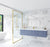 Laviva 313VTR-72CNB Vitri 72" Single Sink Bathroom Vanity with VIVA Stone Solid Surface Countertop