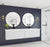 Laviva 313VTR-72DCW Vitri 72" Double Sink Bathroom Vanity with VIVA Stone Solid Surface Countertop