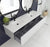 Laviva 313VTR-72DCW Vitri 72" Double Sink Bathroom Vanity with VIVA Stone Solid Surface Countertop