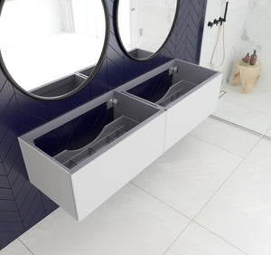 Laviva 313VTR-72D Vitri 72" Double Sink Wall Hung Bathroom Vanity Cabinet