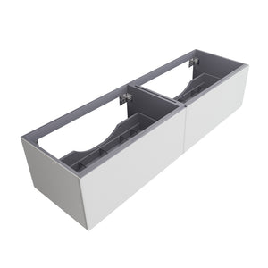 Laviva 313VTR-72D Vitri 72" Double Sink Wall Hung Bathroom Vanity Cabinet