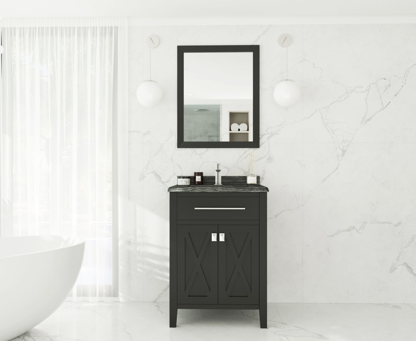 Laviva 313YG319-24E Wimbledon 24" Bathroom Vanity with Countertop