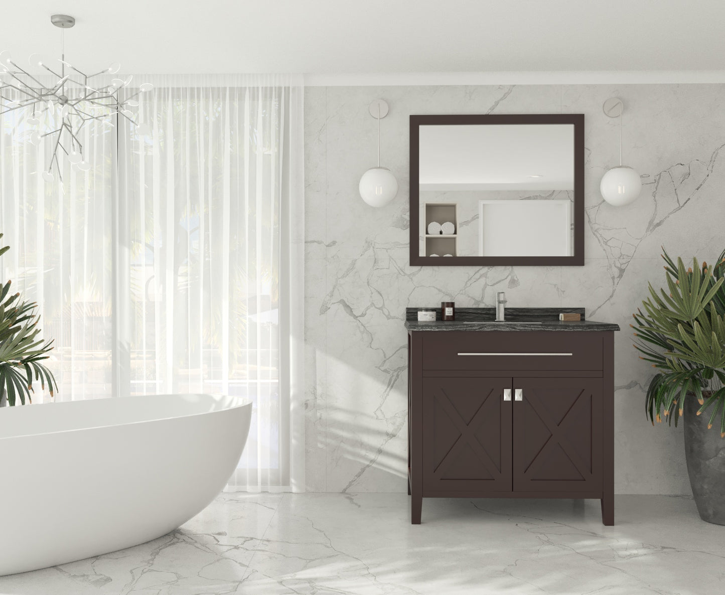 Laviva 313YG319-36B Wimbledon 36" Bathroom Vanity with Countertop