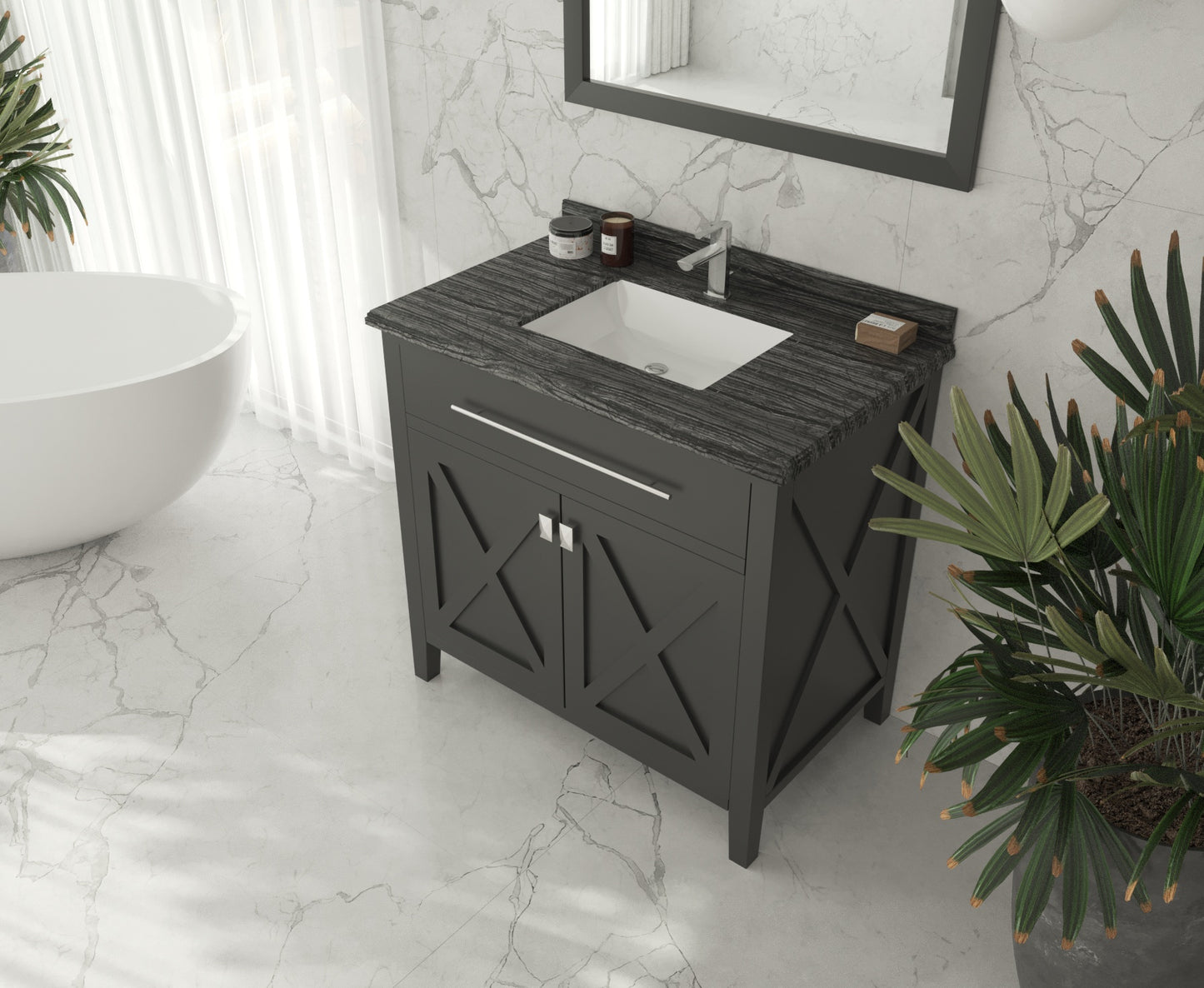 Laviva 313YG319-36E Wimbledon 36" Bathroom Vanity with Countertop